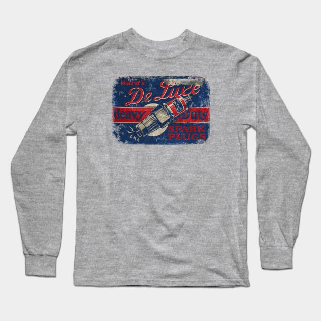 Wards Spark Plugs Long Sleeve T-Shirt by Midcenturydave